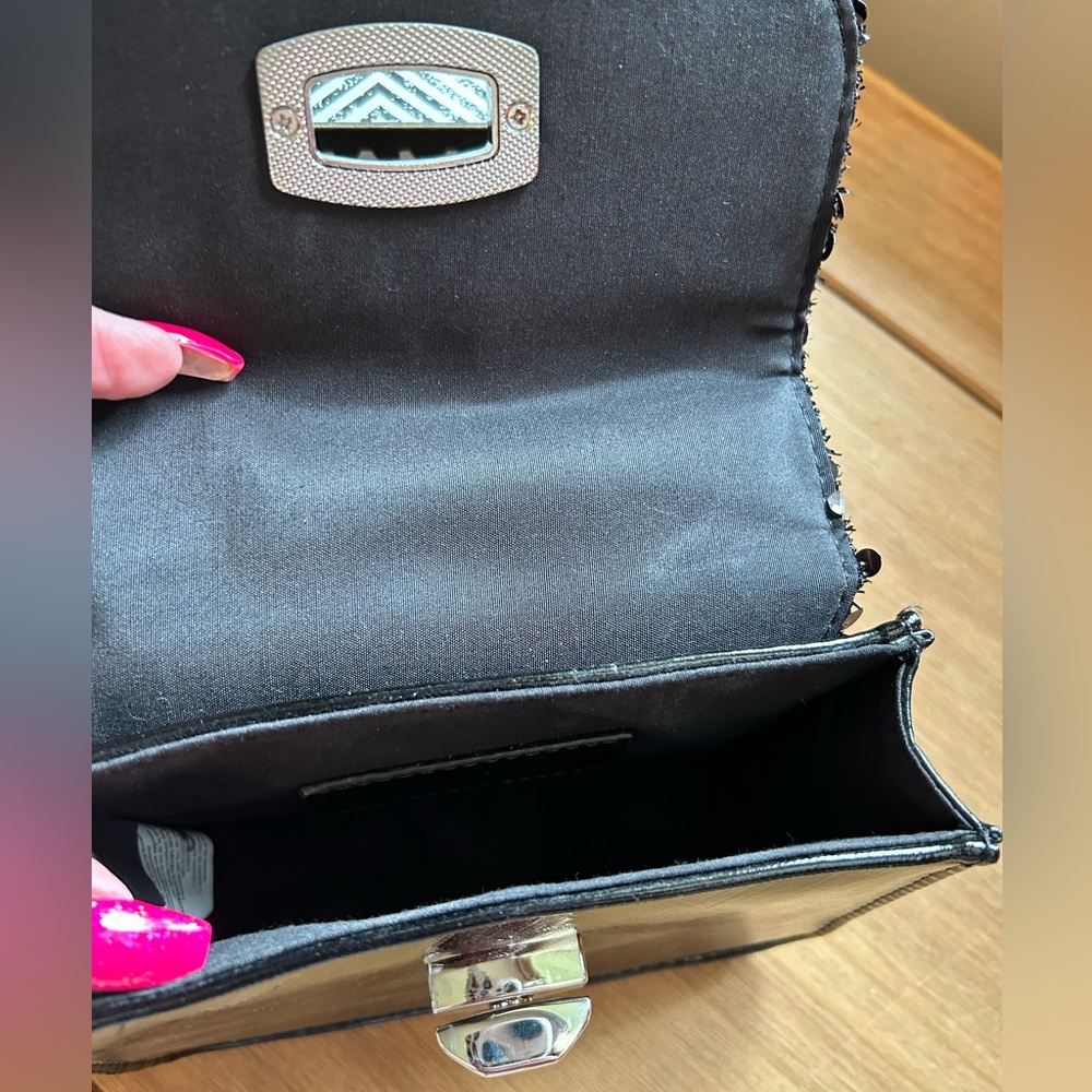 Express Sequined With Chain Strap Purse - image 8